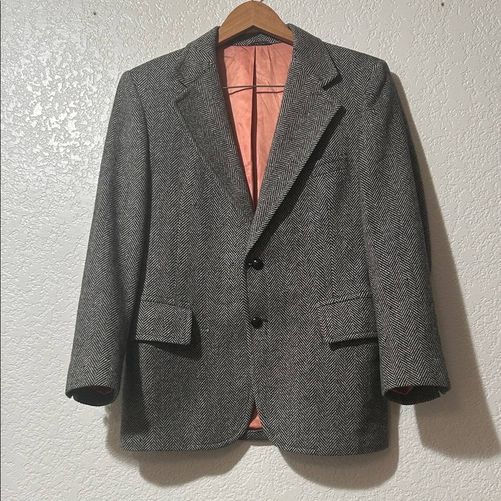 Rare Vintage Collectable Rossini for Bruno’s Herringbone Wool Tweed Sport Coat